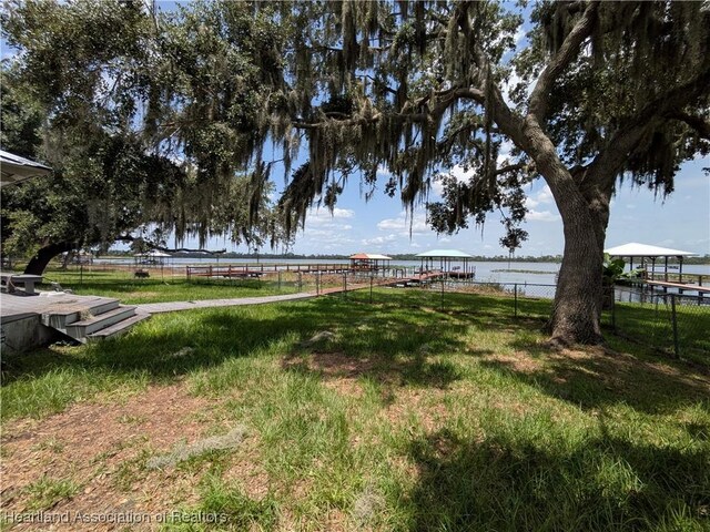 2068 Oak Blvd, Sebring, FL 33875 - view of yard with a water view