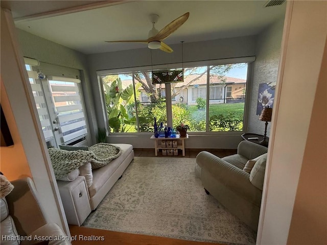 sunroom / solarium with plenty of natural light