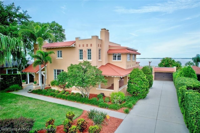 1831 Lakeview Dr, Sebring, FL 33870 - view of front facade featuring a tiled roof and stucco siding