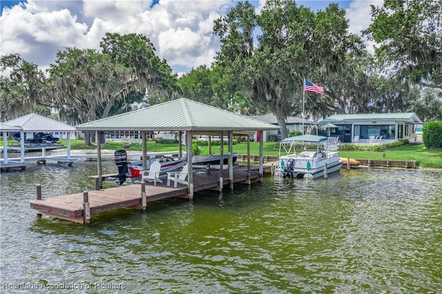 457 Lake June Rd, Lake Placid, FL 33852 - dock with a water view and boat lift