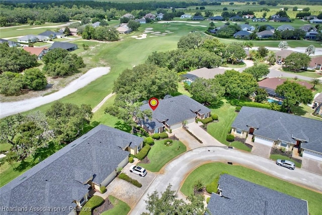3013 Royal Oaks Ct, Sebring, FL 33875 - aerial overview of property's location featuring nearby suburban area and a local golf course