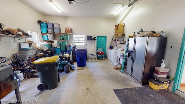 garage featuring separate washer and dryer