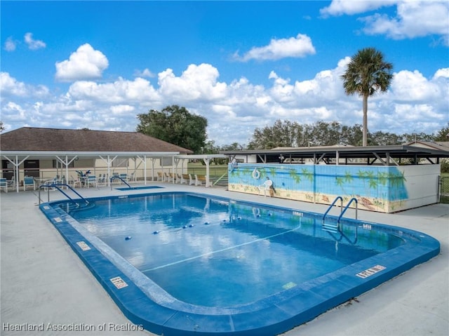 pool featuring a patio