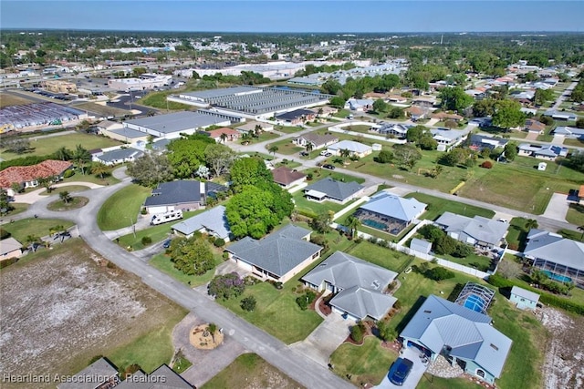 bird's eye view with a residential view