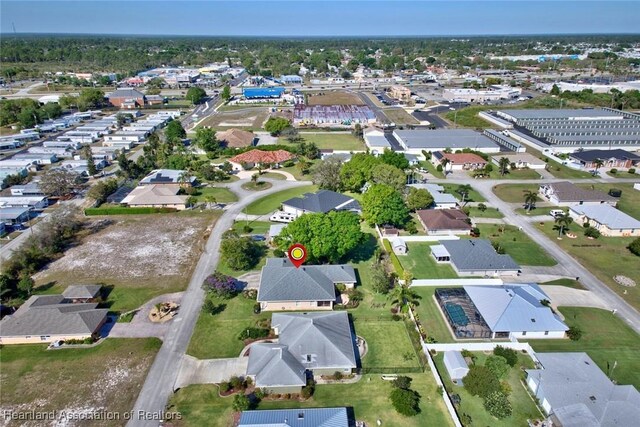 aerial view featuring a residential view