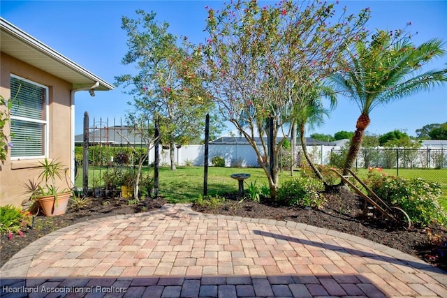 view of patio / terrace with a fenced backyard