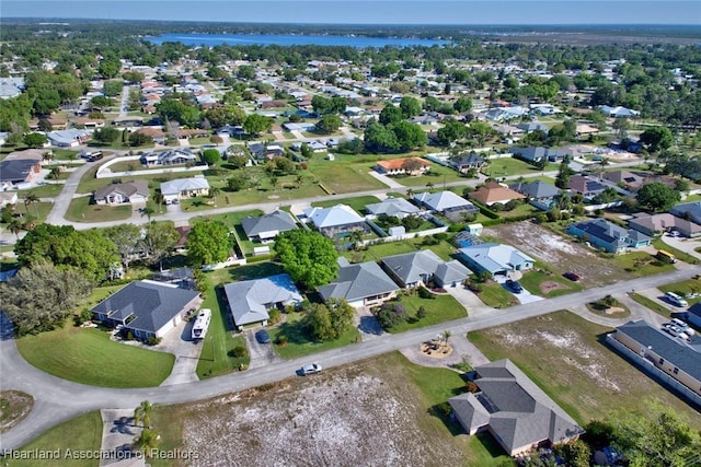 aerial view featuring a residential view