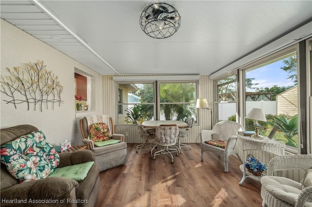 view of sunroom / solarium