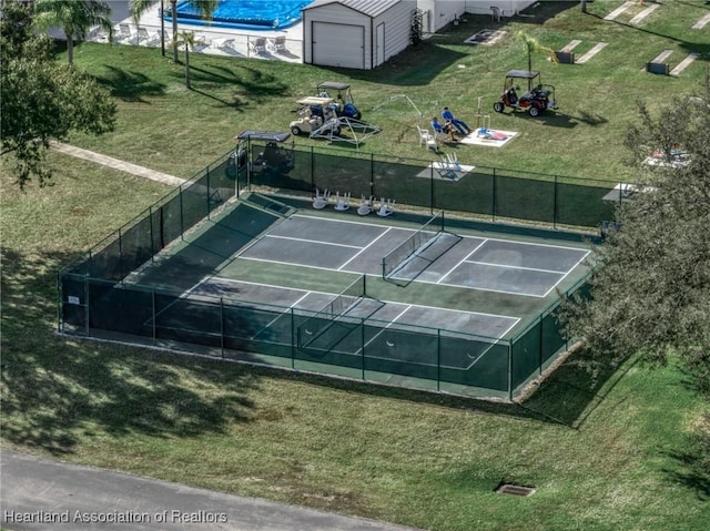 view of sport court