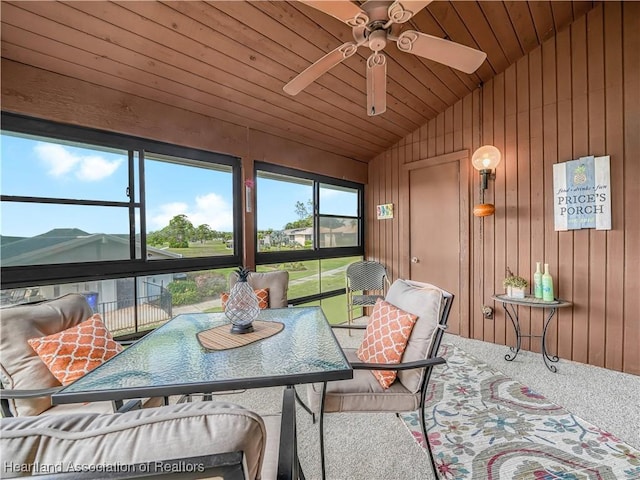 5514 Matanzas Dr, Sebring, FL 33872 - sunroom with vaulted ceiling and wooden ceiling