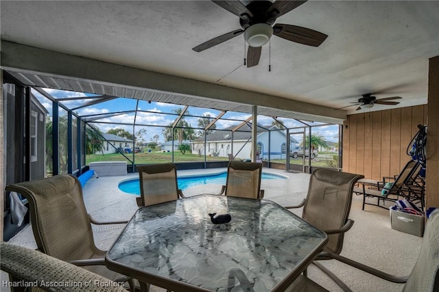 sunroom with a wealth of natural light