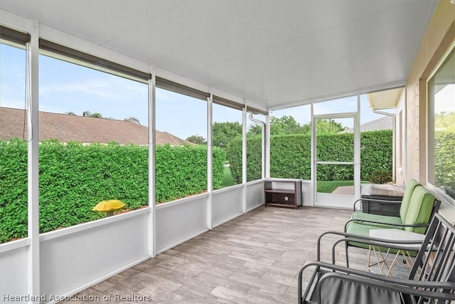 view of sunroom / solarium