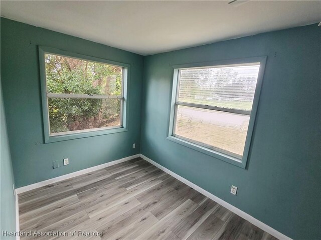 office area featuring hardwood / wood-style flooring and plenty of natural light