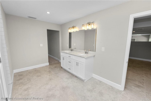 bathroom with vanity