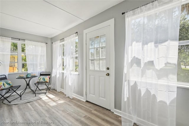 view of sunroom / solarium