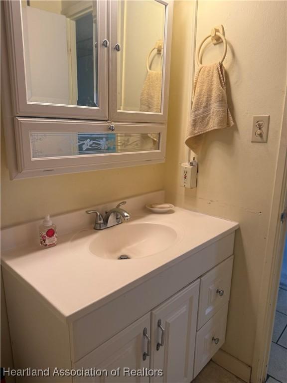 bathroom with vanity