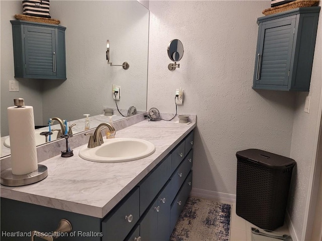 bathroom with vanity