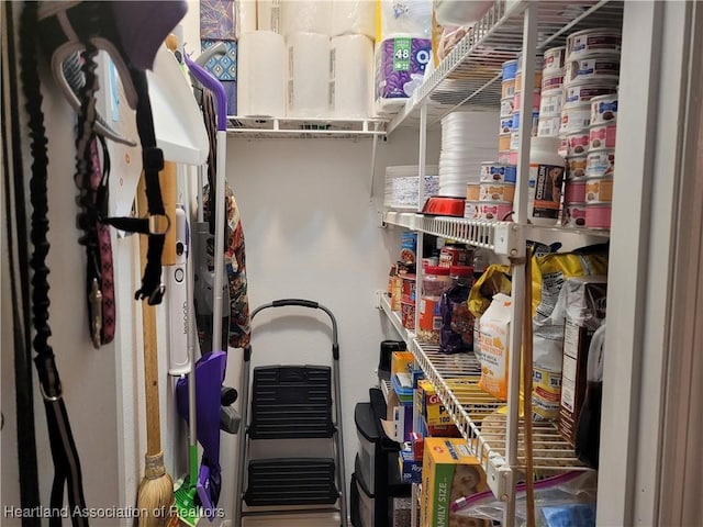 view of pantry