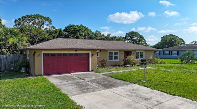 400 Spring Blvd, Sebring, FL 33876 - single story home featuring an attached garage, stucco siding, and concrete driveway