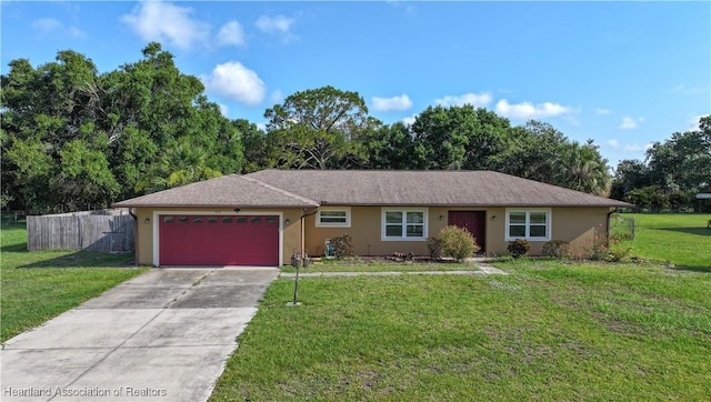 400 Spring Blvd, Sebring, FL 33876 - single story home featuring an attached garage, concrete driveway, and stucco siding