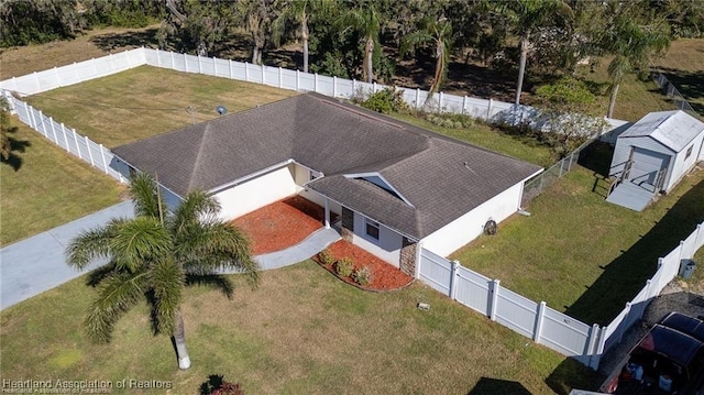 birds eye view of property