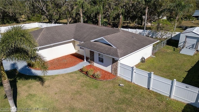 birds eye view of property