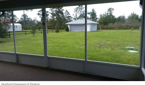 view of doorway to outside