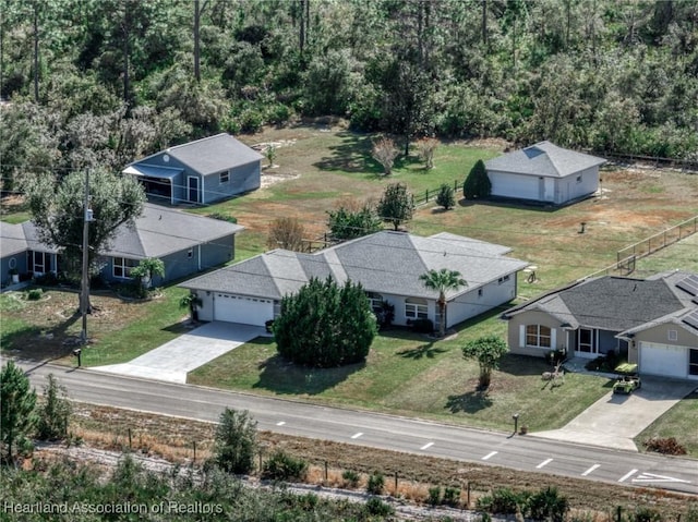 birds eye view of property