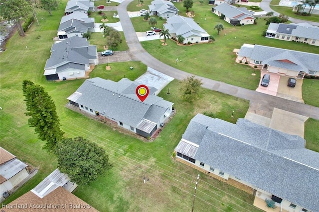 drone / aerial view featuring a residential view