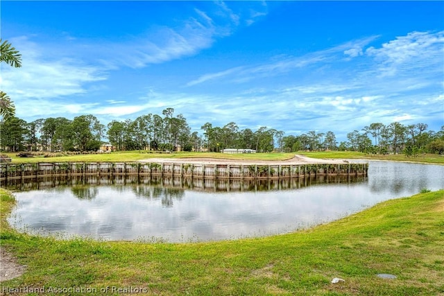 view of water feature