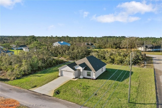 birds eye view of property