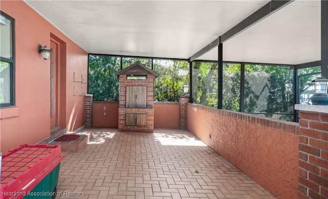 view of sunroom / solarium