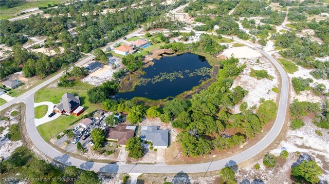 671 Lake Tina Dr, Lake Placid, FL 33852 - aerial view of property's location featuring a large body of water