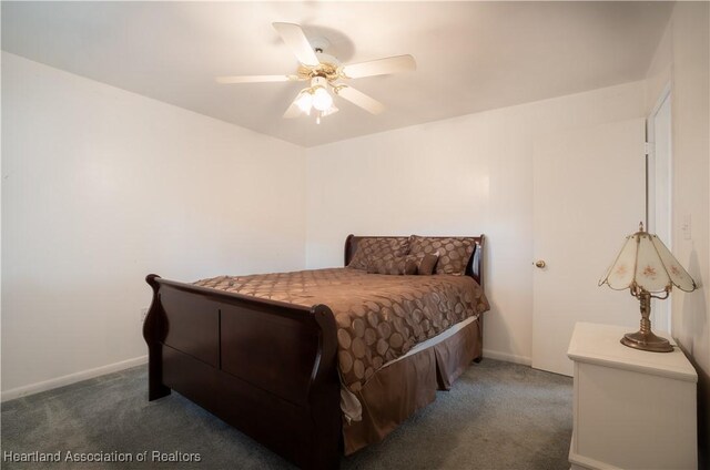 671 Lake Tina Dr, Lake Placid, FL 33852 - carpeted bedroom featuring a ceiling fan and baseboards