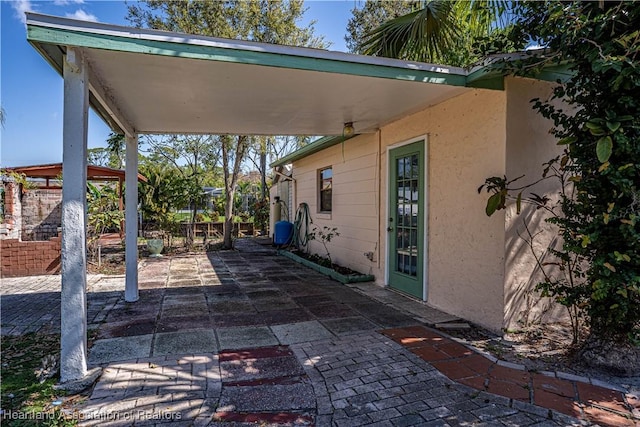 view of patio / terrace with fence