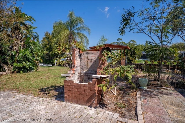 exterior space with fence
