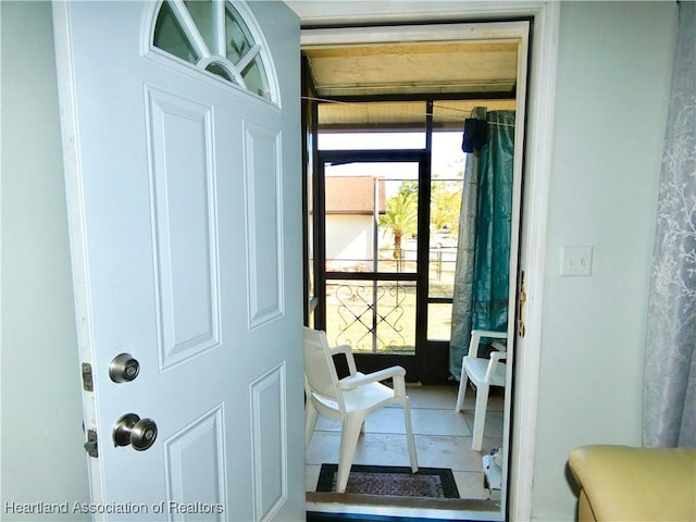 view of doorway to outside