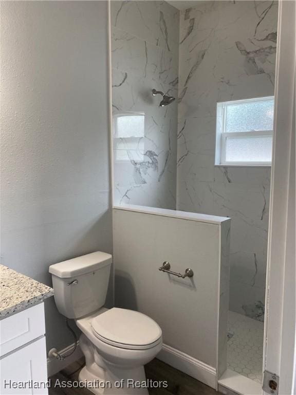 3900 Santiago St, Sebring, FL 33872 - bathroom with vanity and a marble finish shower