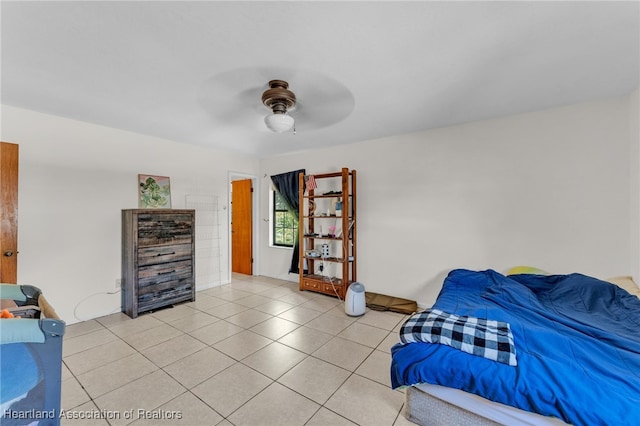 5324 Lafayette Ave, Sebring, FL 33875 - bedroom featuring a ceiling fan and light tile patterned flooring