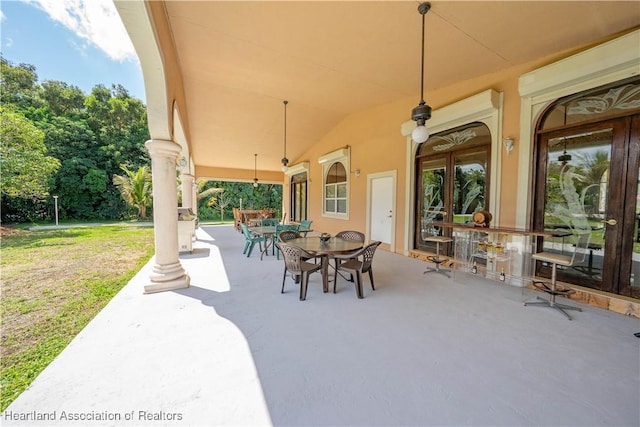 14630 Luray Rd, Southwest Ranches, FL 33330 - view of patio with outdoor dining area