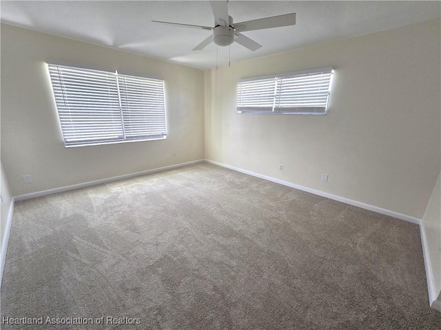 2713 Par Rd, Sebring, FL 33872 - empty room with carpet flooring and ceiling fan