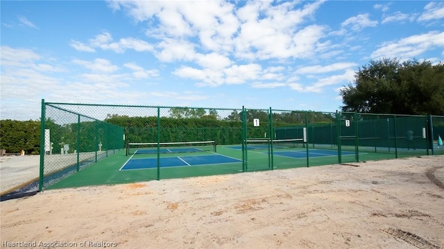 view of tennis court