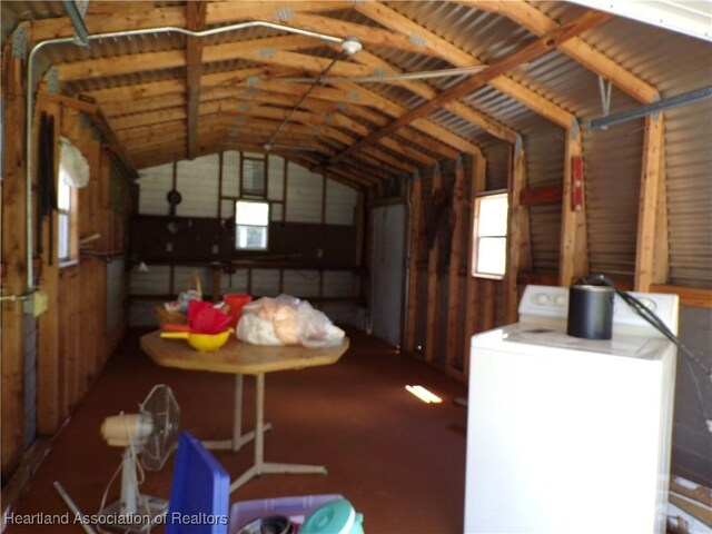 storage room featuring washer / dryer