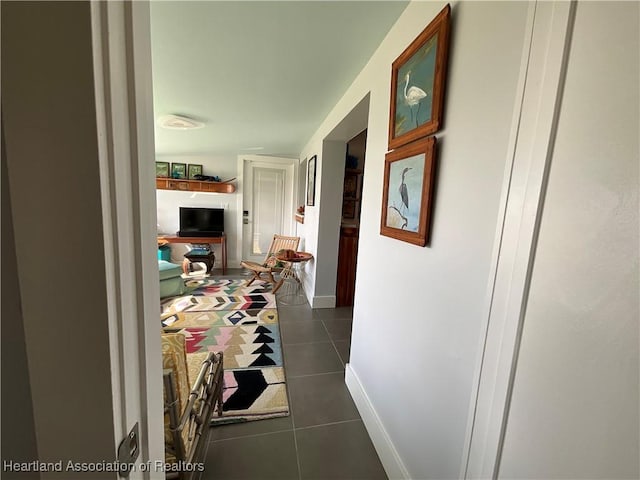510 Lake June Rd, Lake Placid, FL 33852 - corridor featuring dark tile patterned floors