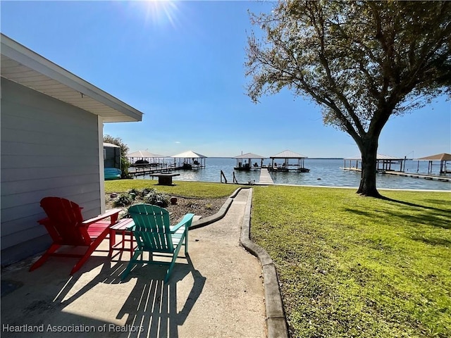 510 Lake June Rd, Lake Placid, FL 33852 - view of yard featuring a water view and a boat dock