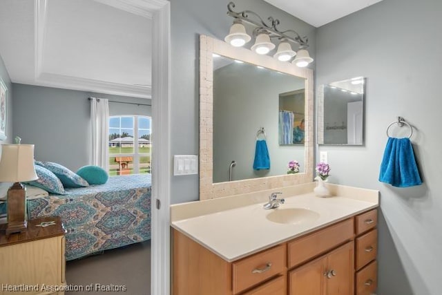 bathroom featuring vanity