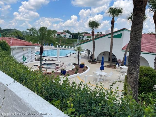 view of pool with a patio