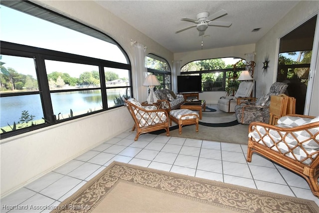 4310 Duffer Loop, Sebring, FL 33872 - sunroom with tile patterned floors, visible vents, and carpet flooring