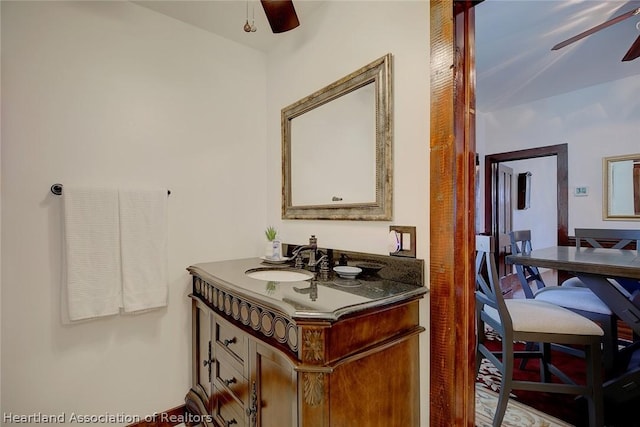 bathroom featuring vanity