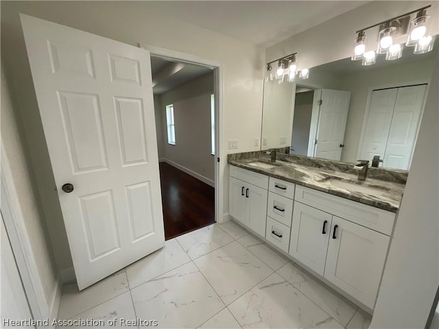 bathroom featuring vanity